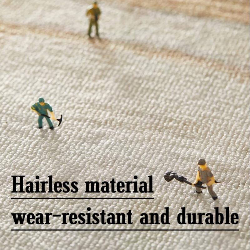 High-End Living Room And Bedroom Large Area Warmth Carpet, Gray Simple Floor Mat, Easy To Clean Home Decoration