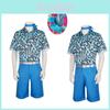2023 Barbie Cosplay Costume Ken Blue Anime Set Halloween Outfit Polyester Fabric Popular Movie Theme Available In Multiple Sizes