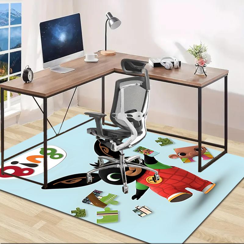 1pc Bing Bunny2 Design Area Rug - Non-Slip, Soft & Cozy Floor Mat for Living Room, Bedroom, Office - Indoor/Outdoor Decorative Carpet
