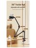 Adjustable 360° Rotating Metal Phone & Tablet Stand for Bedside or Desktop Use