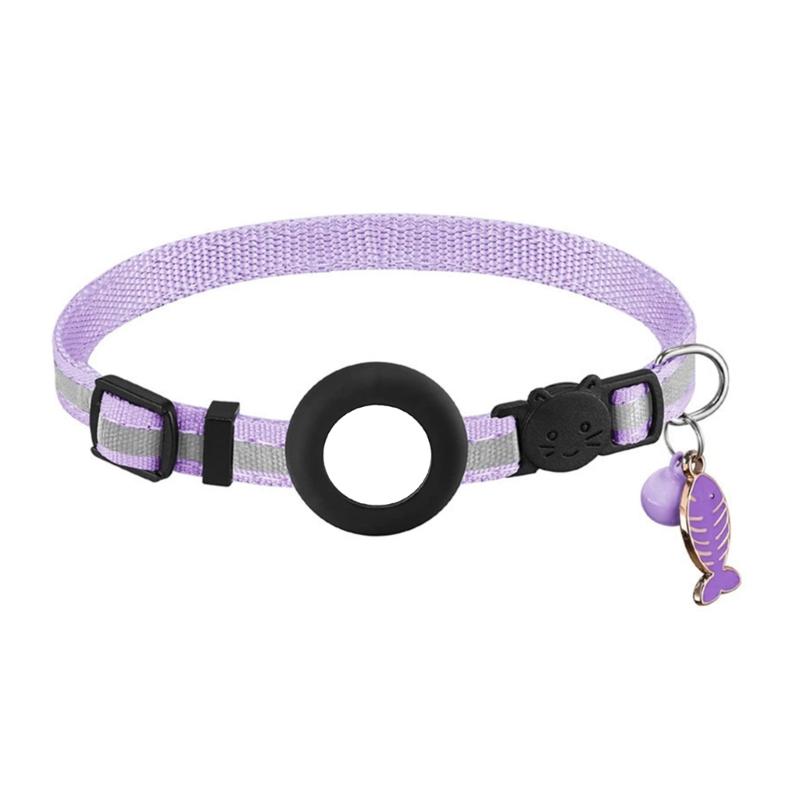 Cats Collar Waterproof Tracker-Protective Pet Collar Lightweight Pet Collars фиолетовый