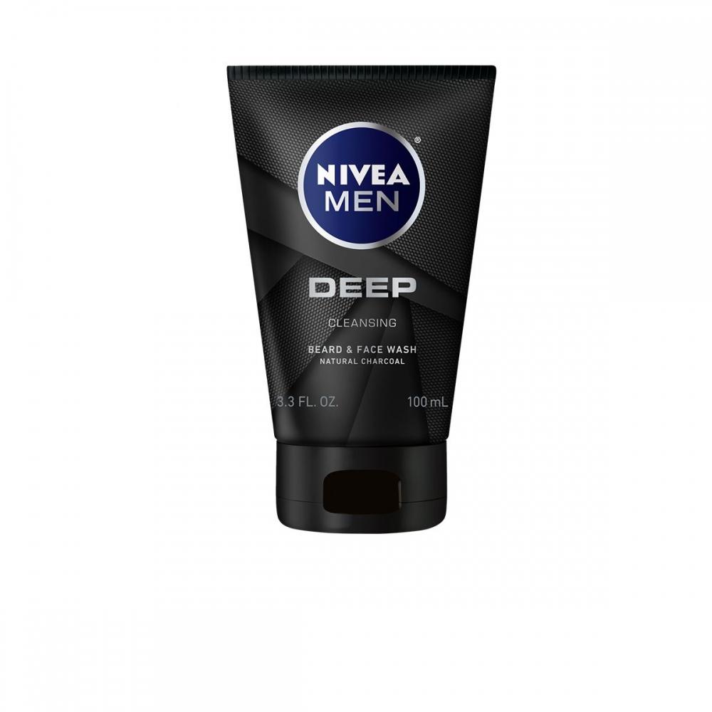 Nivea Men Deep Cleansing Beard And Face Wash 100ml