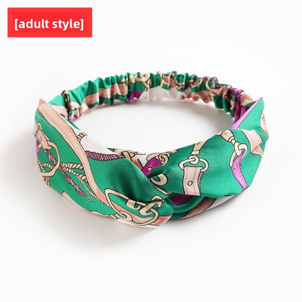 Satin Elastic Crossed Headband Geranium Ladies Hair Accessories Girls Headband