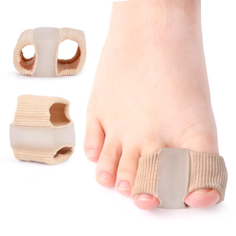 Double Hole Toe Sleeves for Hallux Valgus & Bunion Relief – Orthotic Toe Separators for Overlapping Toes, Men & Women