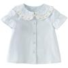 DAVE & BELLA Girls' Short Sleeve Cotton Shirt