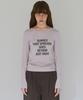 MILLO WOMEN Typography T-Shirt [Gray]