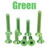 Hongtu M5 Anodized Colored Countersunk Screws6mm-30mm - 5Pcs 7075 Aluminum Alloy Allen Socket Bolts DIN7991 | DIY Model Supplies
