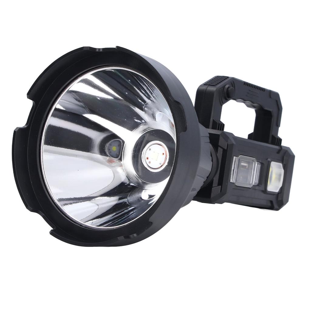Rechargeable Spotlight Waterproof LED Handheld Flashlight with 6 Lighting Modes for Adventure