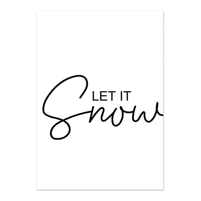 Minimalist Modern Nordic Wall Art Mood Poster Beige Winter Forest Wooden House Painting Wall Pictures for Living Room Decor