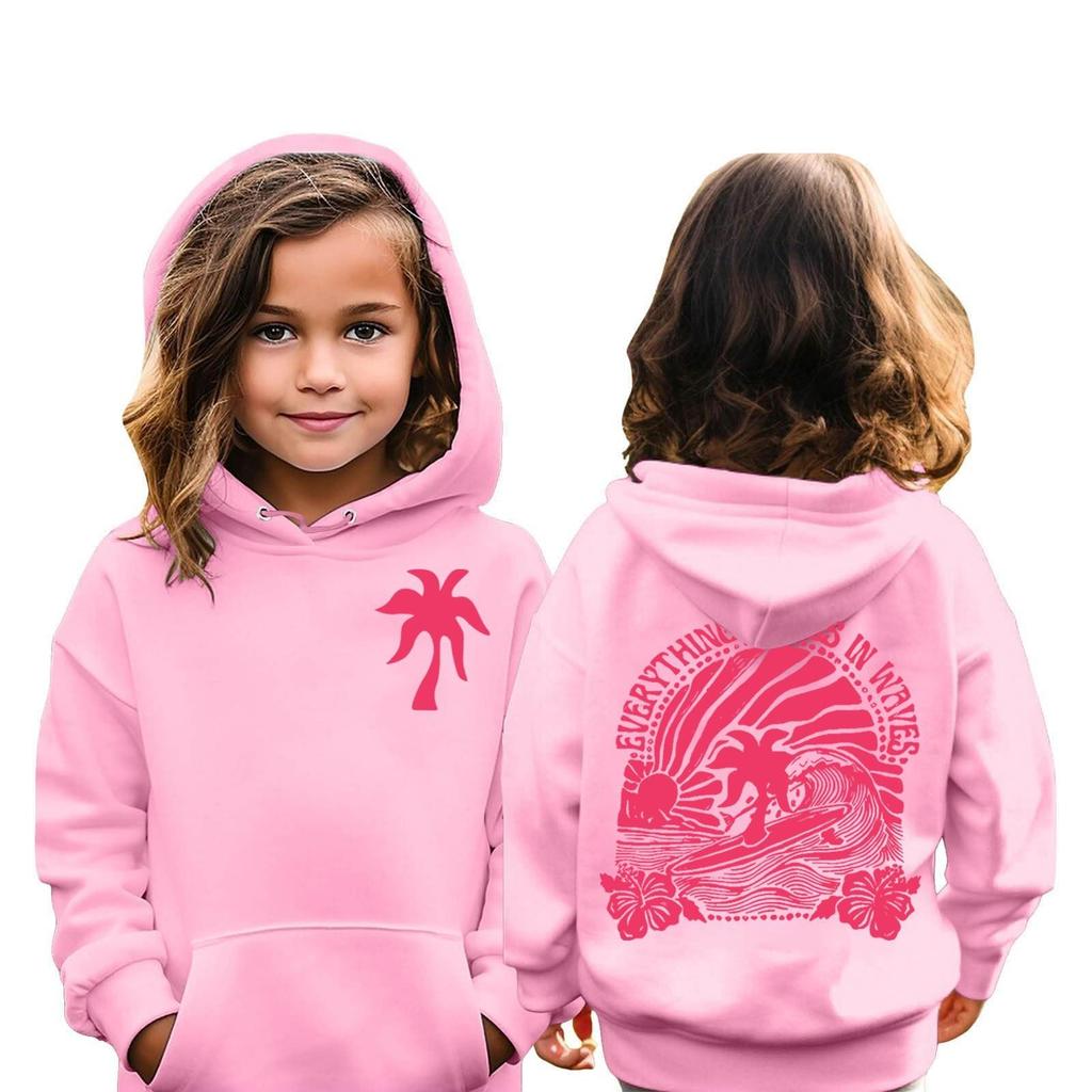 Kinder Hoodies Lose Bedruckte Kapuzen Sport Shirt Modisches Sport Shirt