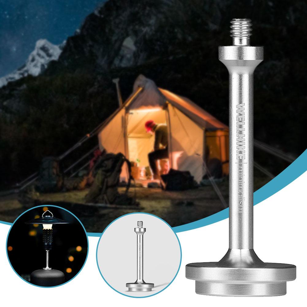 Lantern Gas Tank Bracket Camping Gas Tank Adapter Portable Lanterns Extension Rod Aluminium Alloy Versatile for Camping Hiking