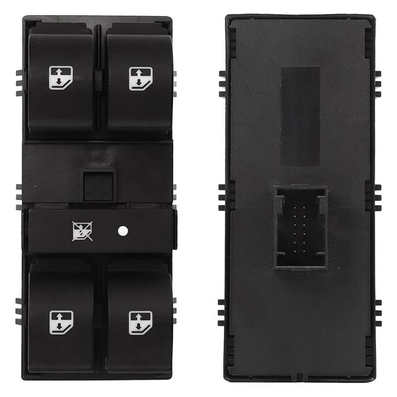Power Window Switch Black Window Switch ABS Window Switch 735498686 Fit For Fiat Doblo 263 2009‑2018