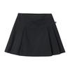 Anta X Kirsh Collaboration Life Series Solid Color Mid Waist Pleated Breathable Casual Skirt Women skirts Black 162428207-2