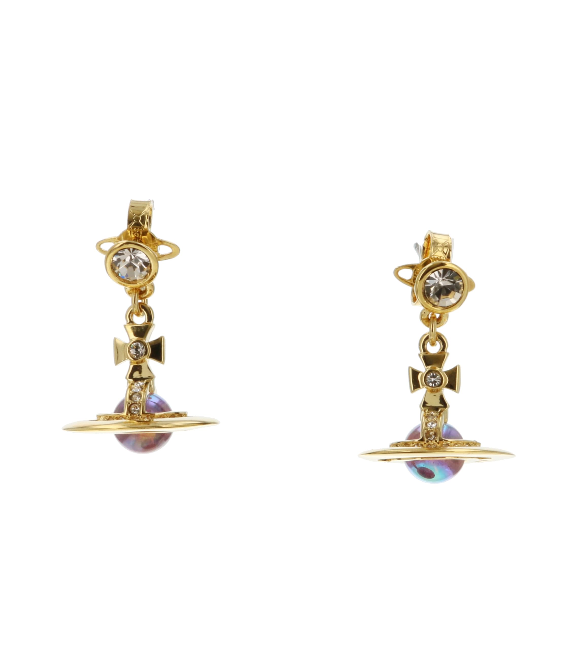 

Vivienne Westwood NEW PETITE ORB Earrings Brass Women s 62020032/02R861 [Used] золотий