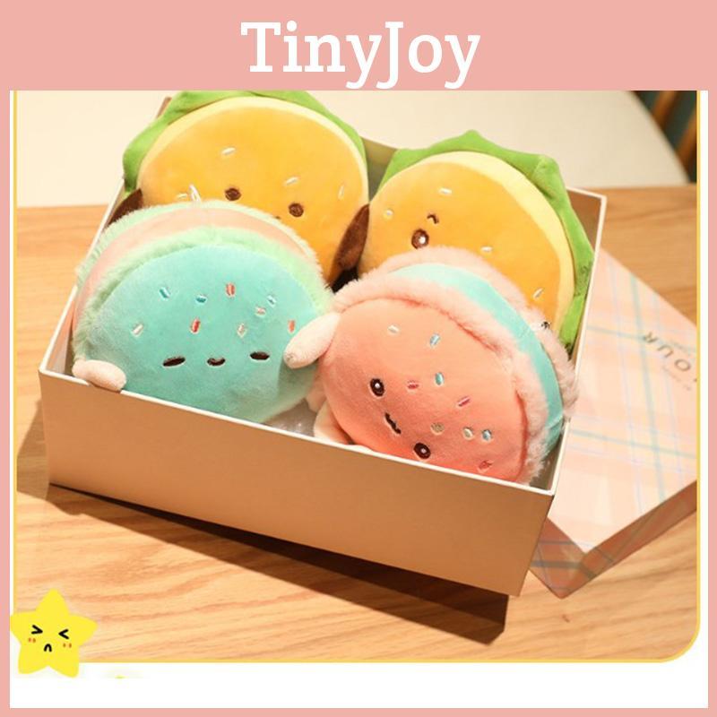 Hamburger Plush Toy With Pp Cotton Soft Filling For Kids Gift And Cozy Hand Warmer