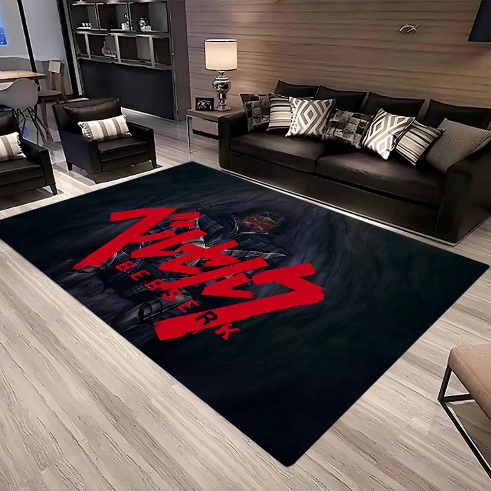 BERSERK Door Mat Washable Non-Slip Living Room Sofa Chairs Area Mat Kitchen Doormat Area Rug
