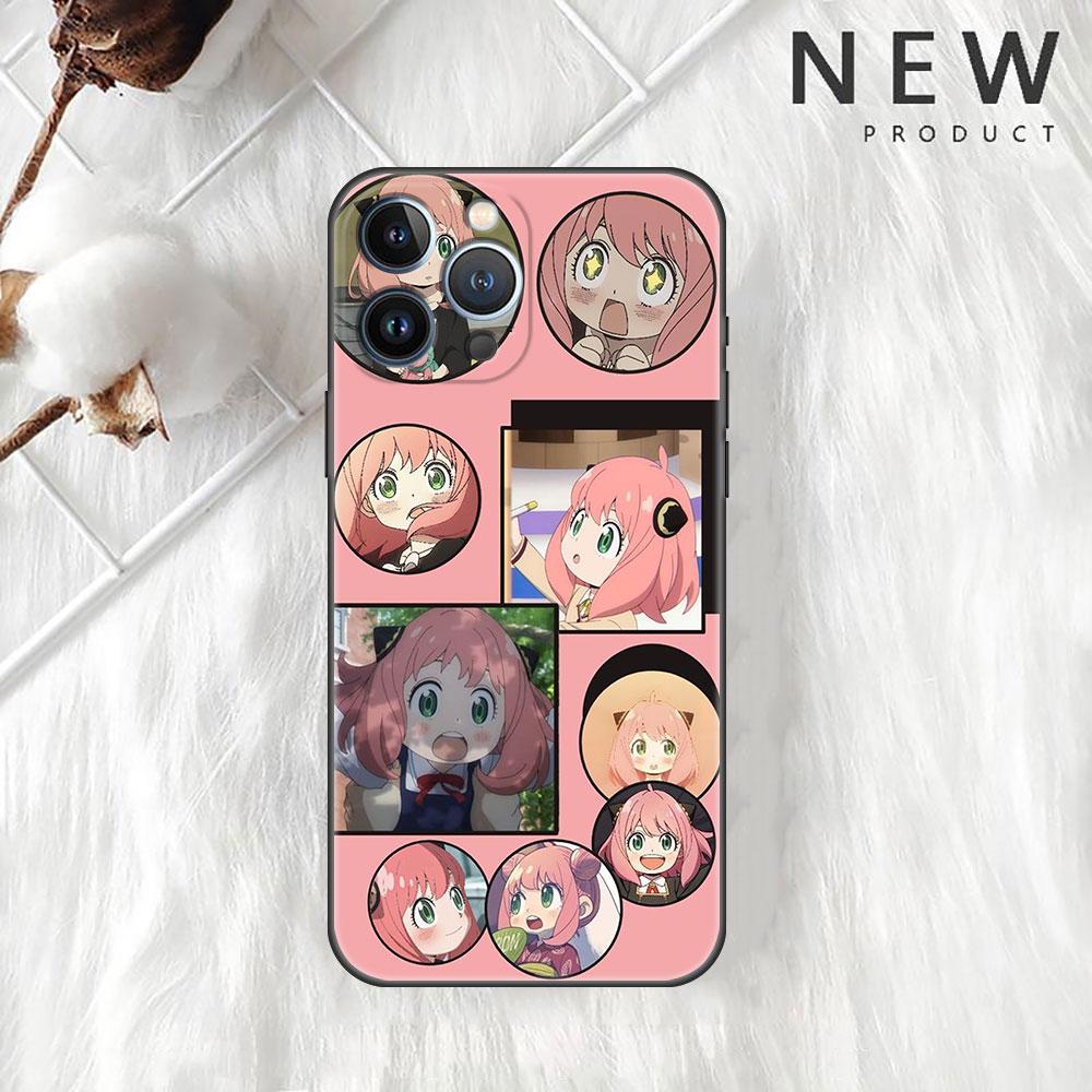 Spy Family Cartoon Case For iPhone 13 11 12 Pro Max 7 + XR 8 X 6 6S Plus XS 5 5S SE 2022 13Pro Capa Soft Phone Cover Funda