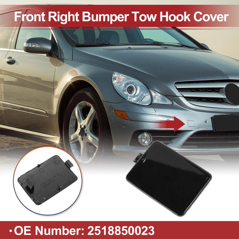 X Autohaux Крышка буксировочного крюка автомобиля для MercedesBenz W251 V251 R280 R300 № 2518850023 Черный