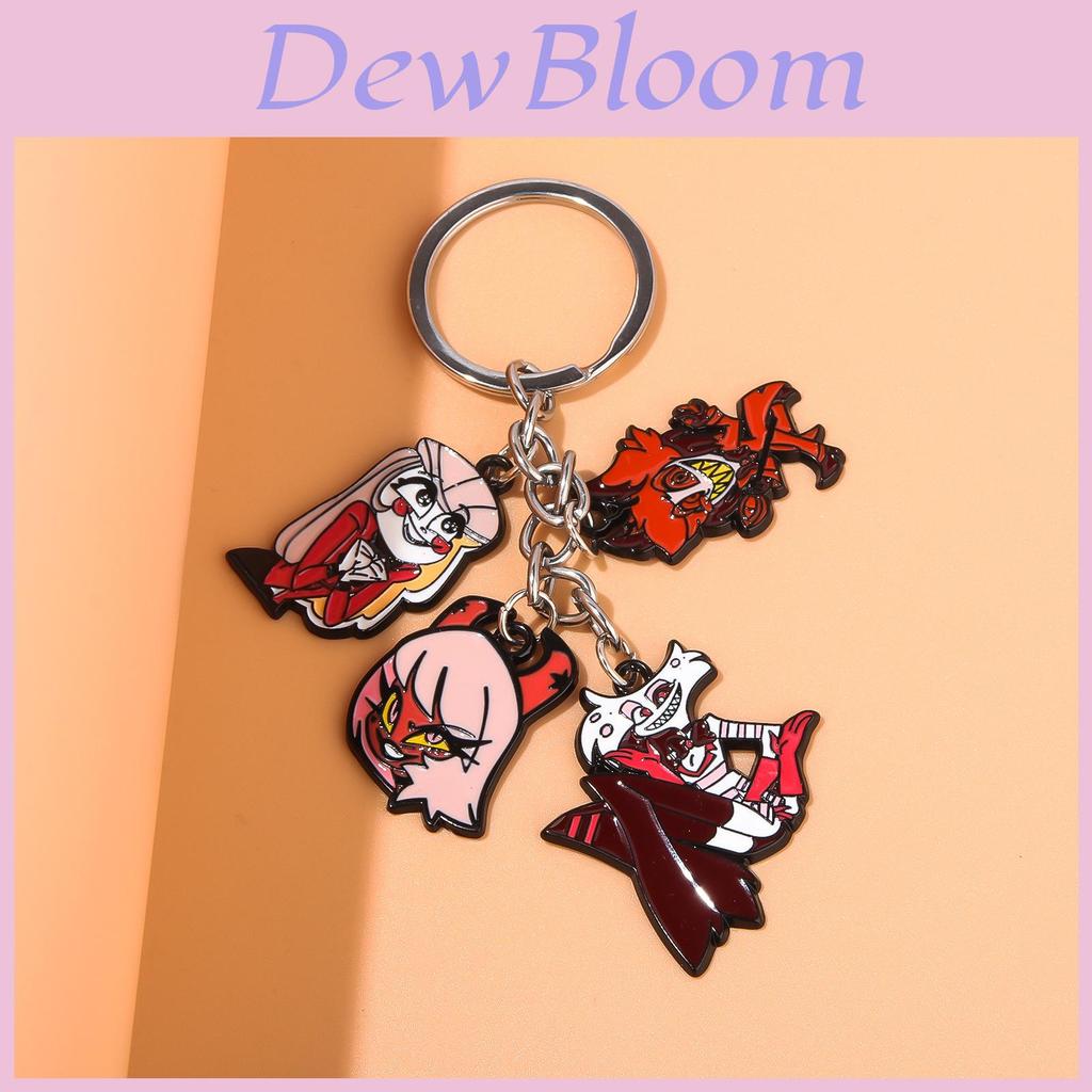 Hazbin Hotel Keychain With Zinc Alloy Charms For Anime Fans And Collectors