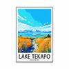 Modern Queenstown Travel Poster New Zealand Landscape Art Print Coloful Dunedin Tongariro Canvas Painting Home Room Decoration