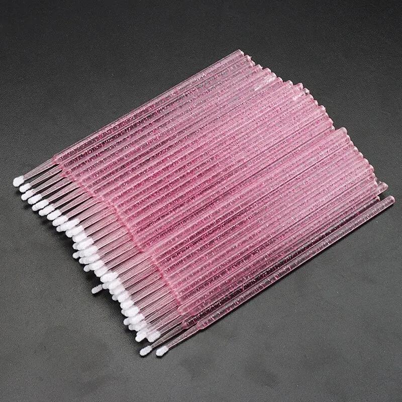 100Pcs Disposable MicroBrush Eyelashes Extension Tools Individual Lash Removing Cotton Swab Micro Brush For Eyelash Makeup Tool