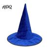 Cappello a Punta da Mago per Adulti in Velluto Cappello da Strega per Costume di Halloween con Ampio Bordo Magico Copricapo per Festival Dark Fantasy Cosplay Adulto