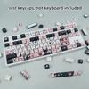 Quality 132key PBT Keycaps Featuring Charm Cats Designs Keycaps for 61 87 96 98 104 108 Mechanical Keyboards Keycap