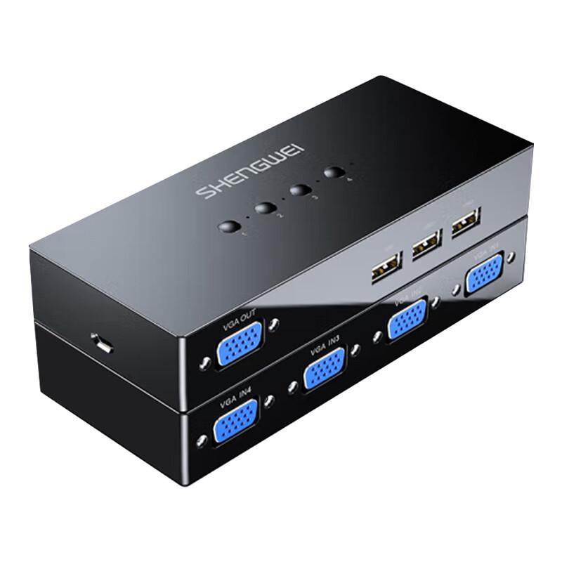 Shengwei 4-Port KVM Switch (VGA & USB)
