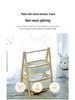 Multi-layer Folding Storage Rack for Bedroom, Living Room, and Bathroom