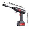 EAFC EU Plug High Pressure Electric Washer, High Power Household High Pressure Washer, 40/80Wh Large Capacity, Equipped with Foam Bottle