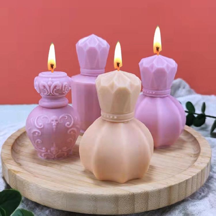 Tulip Shape Resin Mould Perfume Bottle Candle Silicone Mold Plaster Aromatherapy