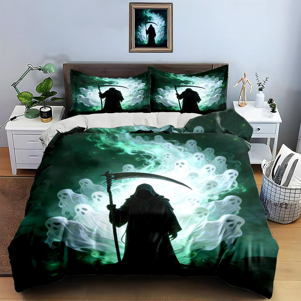 Dark, Ghostly, Silhouette Bedding Duvet Cover Sets Duvet Covers Pillowcases Gifts (1 * Duvet Cover 2 * Pillowcases, Without Duvet Insert)
