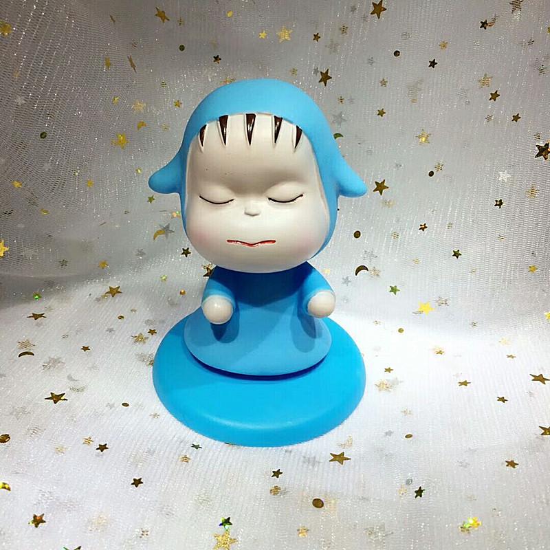 Adorable Cartoon Doll Cake Topper: Sleepwalking Bobblehead for Kids' First Birthday or Desktop Decor