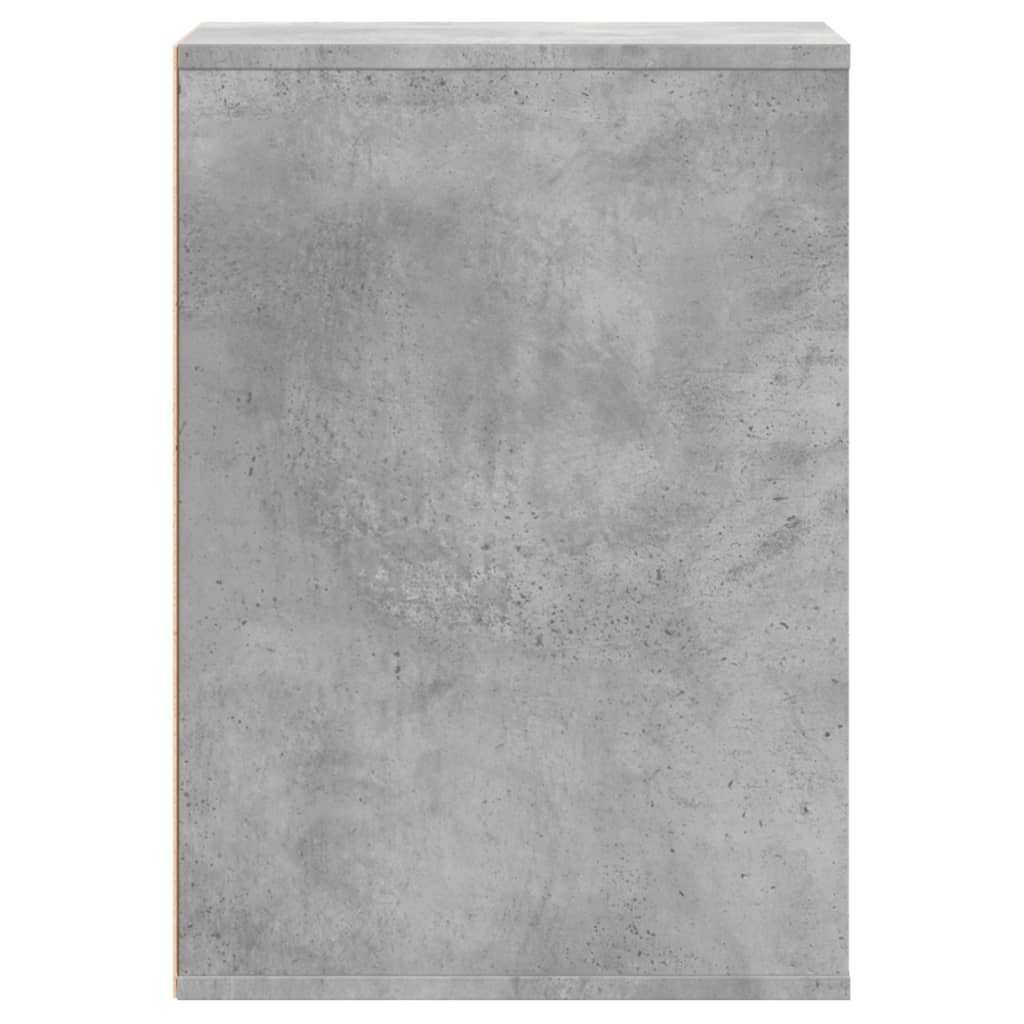 Concrete Grey Chest of Drawers 40 X 41 X 58 Cm Particleboard