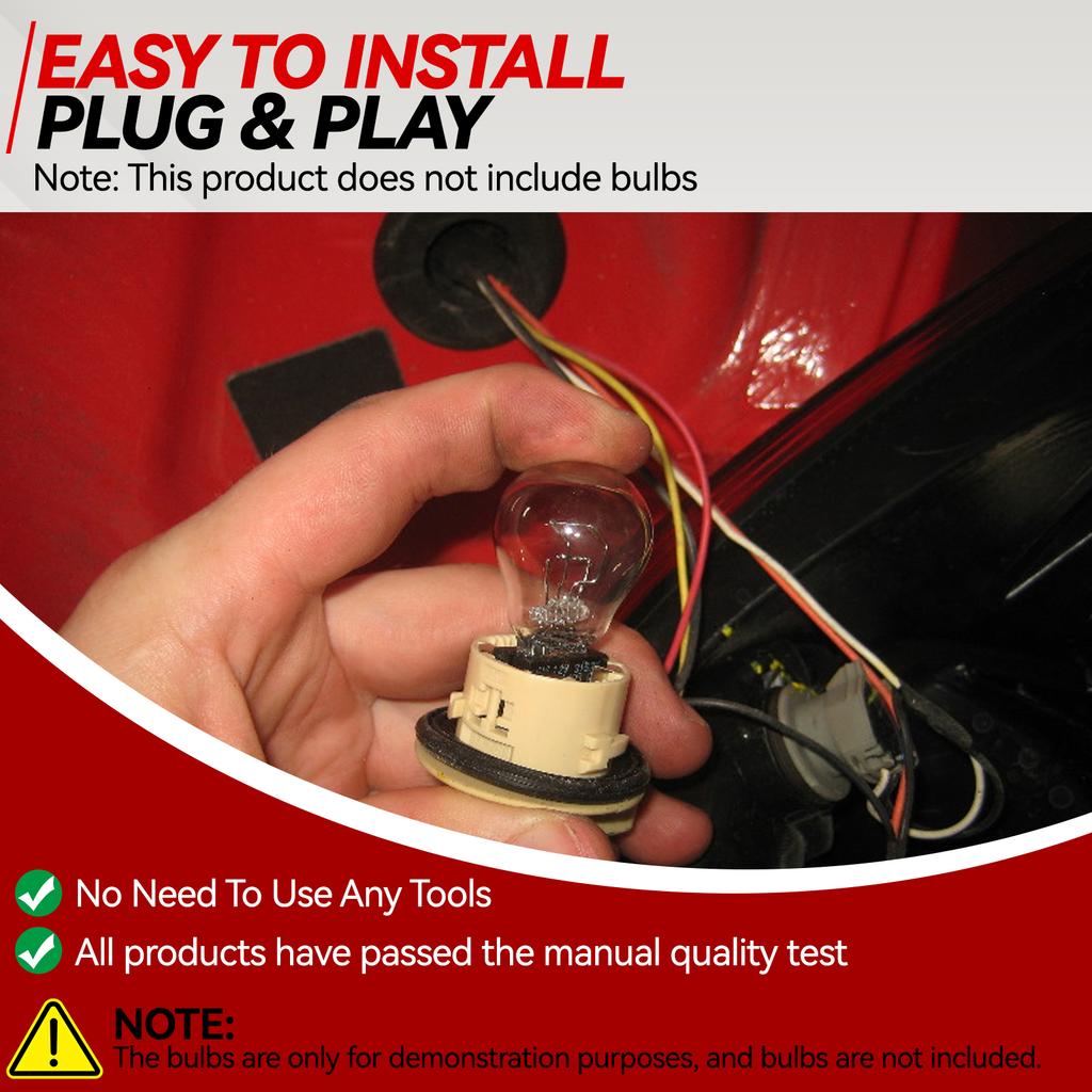 For Ford For Fiesta Tailgate Tail Bulb Replacement Part H1BB13A412AB 2112572 Constructed of ABS Material for Enhanced Durability
