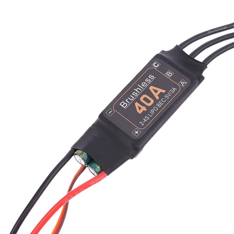 Mitoot Brushless 40A Speed Esc Controller 2-4S With 5V 3A Ubec For Rc Fpv Quadcopter Rc Aircraft Helicopter