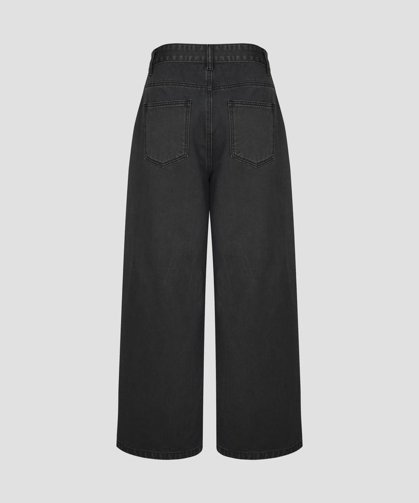 Beodeonteu Garment Dyed Multi-Pocket Layered Pants [Charcoal]