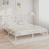 VidaXL Bed Frames White Solid Wood 200x200 Cm 3105971