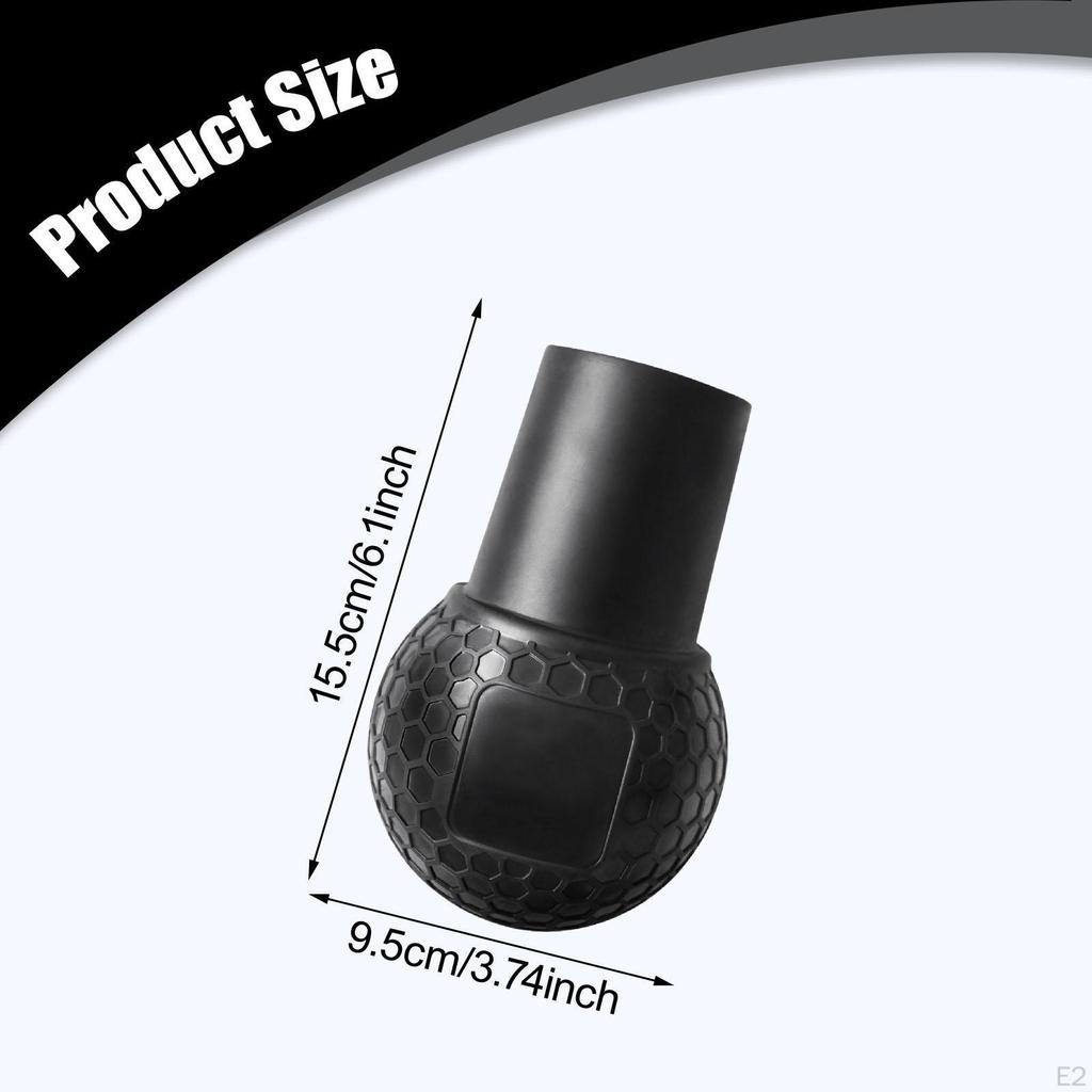 Base Attachment for Barbell Portable Floor Swivel Adults Rubber Ball Fits 2.36 Inch Bar