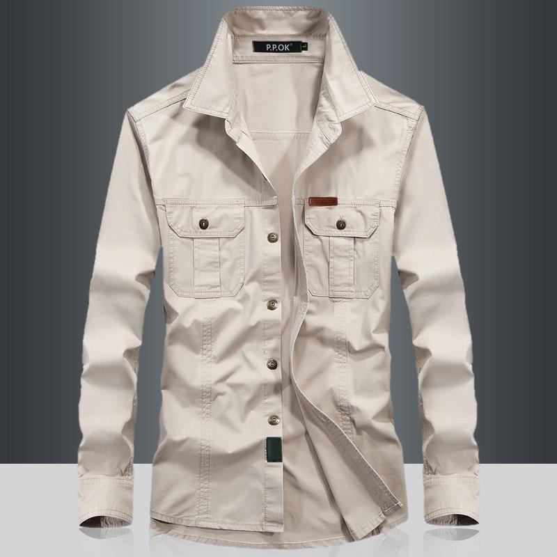 Military Quick-drying Men's Tactical Clothing Outdoor Camping Long-sleeved Shirts Large Size Shirts