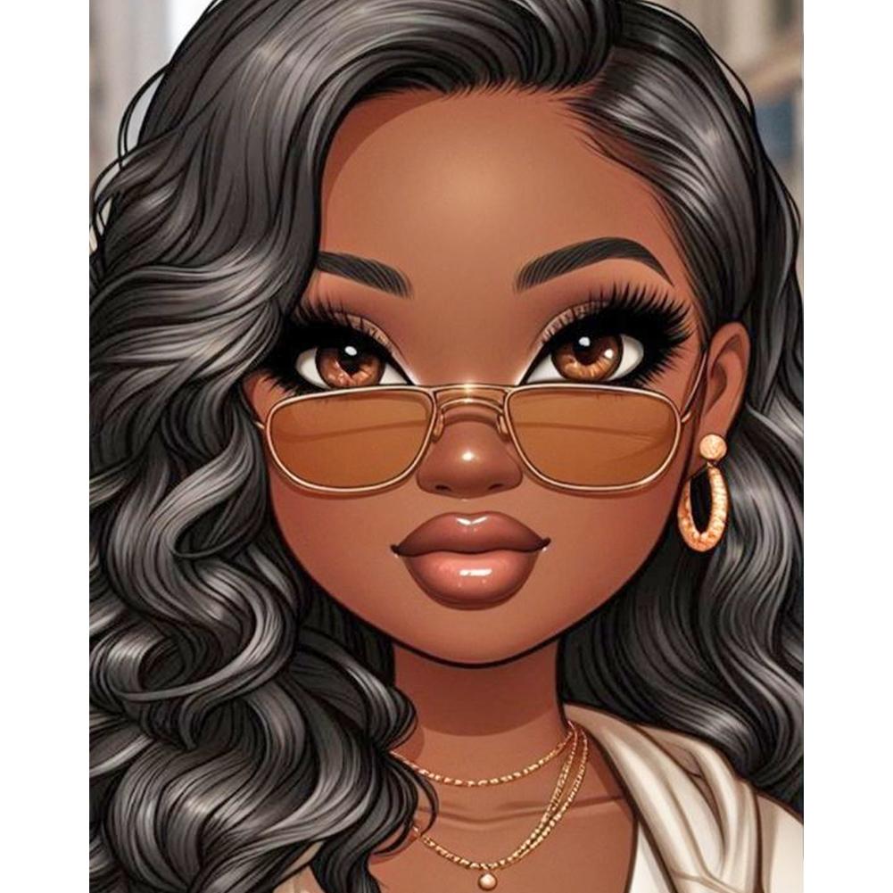 

40x50cm Figure 5D DIY Full Drill Round Diamond Painting Kit for Home Wall Decor