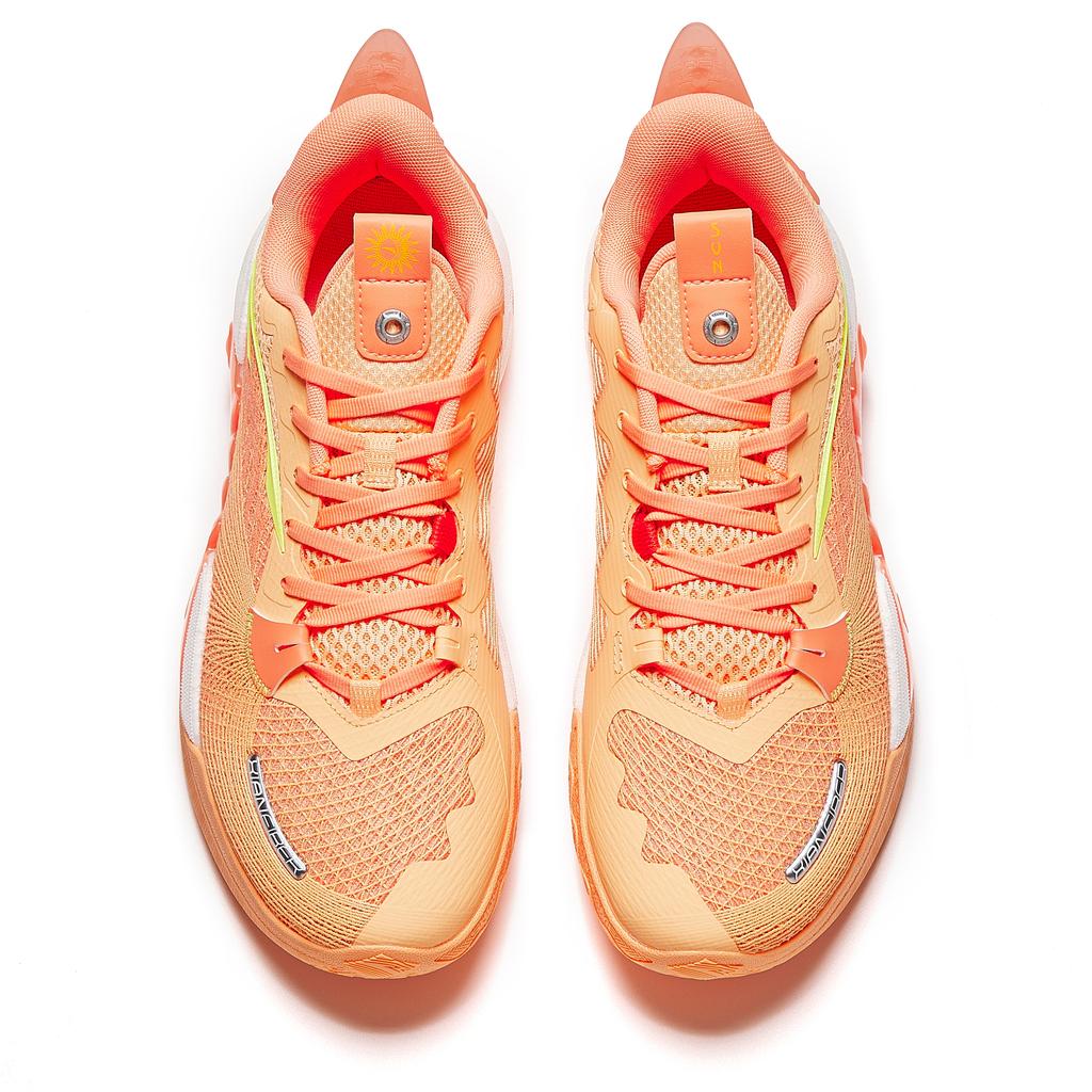 Anta Crazy Tide 5 Team V2 Sun Nitrogen Technology Cement King Shock Absorption Wear Resistant Low Top Basketball Shoes Men Sneaker Orange 912431106S-2