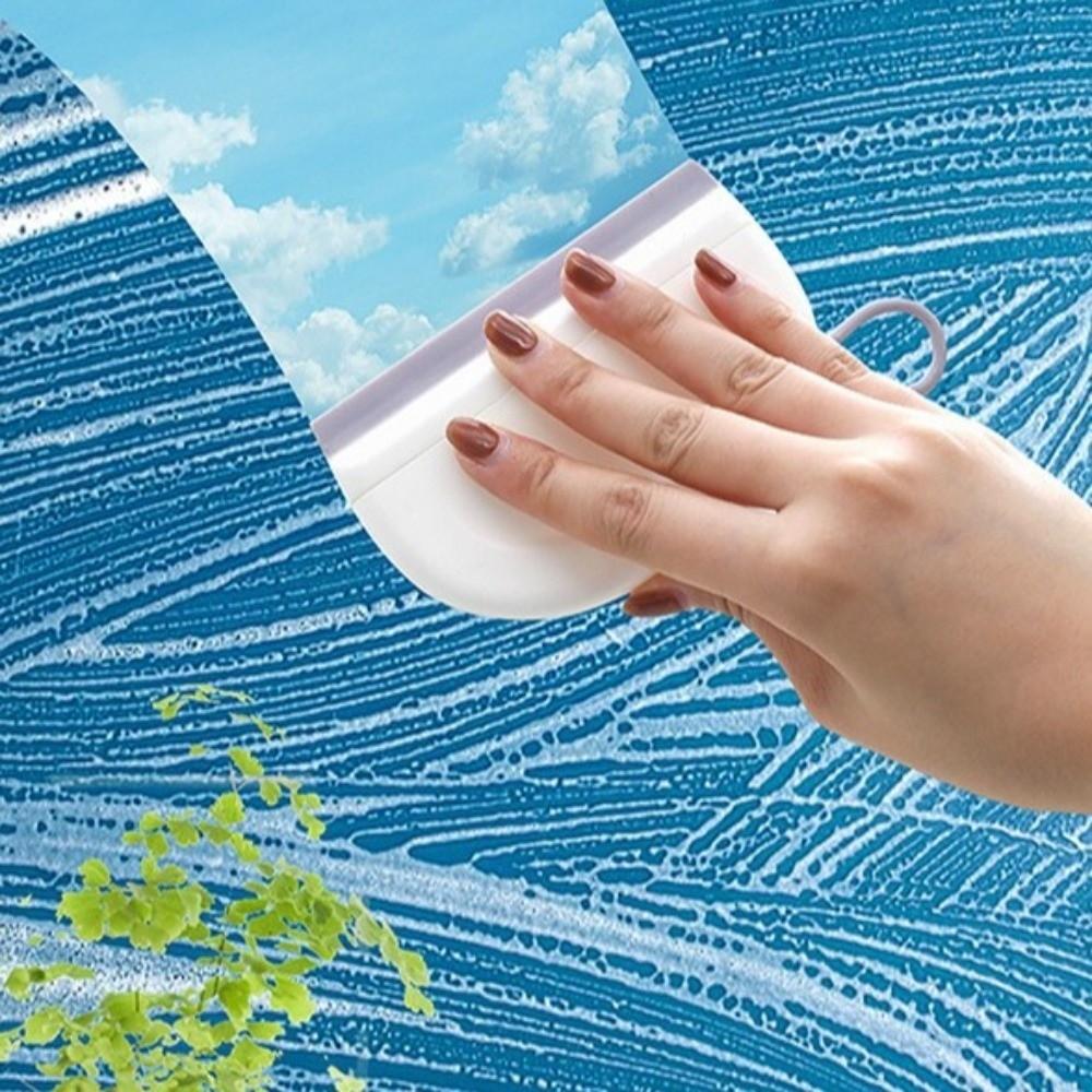 6pcs Plastic Bathroom Wiper Portable Window Cleaning Wiper Mirror Cleaning Wiper  Household Use