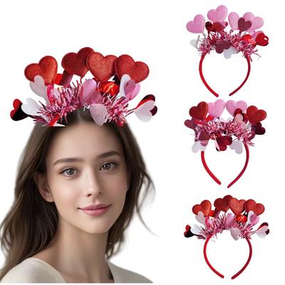 1pc Valentine's Day Love Headbands, Love Party Wedding Headwear, Dress Up Headbands, Valentine's Day Party Decoration Supplies