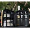 Condiment Container Set Seasoning Container Kit, 100ml, 150ml, 300ml PET Bottles, EVA Storage Bag, Portable, Leakproof for Camping