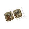 Light Luxury High-End Fashion Simple Earrings, Retro Simple Design Square Temperament Stud Earrings, Fashionable And Versatile Earrings