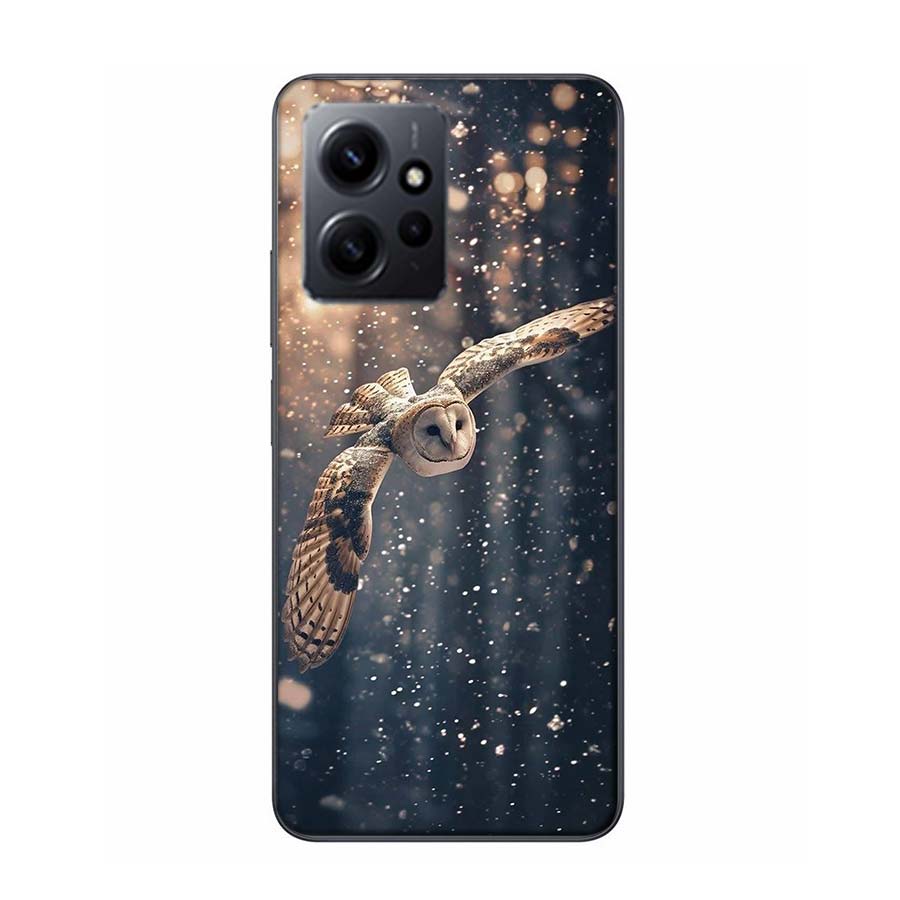 Owl in Winter Phone Case For Redmi Note 14 15 Pro 5G 13 12 Pro Plus 11 11T 11E 11S 10 Pro 10S 9 9S Cover Cell Clear TPU Capa Com