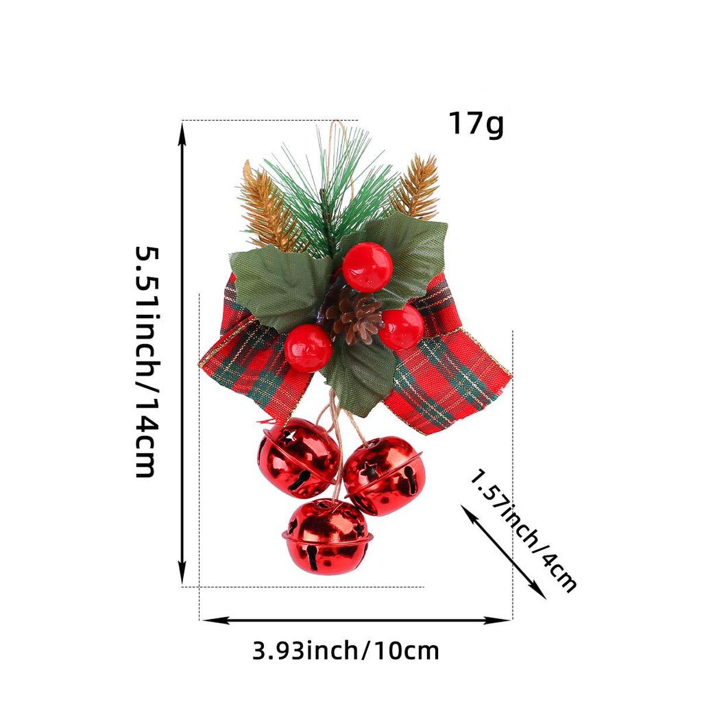 Port of Love Christmas Bell Pendant Ornaments with Bowknot - DIY Tree Decorations