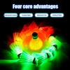 1Pcs Lighting Badminton Head Led Luminous Colorful Goose Feather Shuttlecock Outdoor Sports Entertainment Night Training Ball