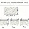 Tenda Oscurante Spessa per Letto Studente Protezione Privacy Baldacchino Letti Dormitorio Tessuto Ombreggiante Antipolvere Stampato per Camera da Letto Scolastica